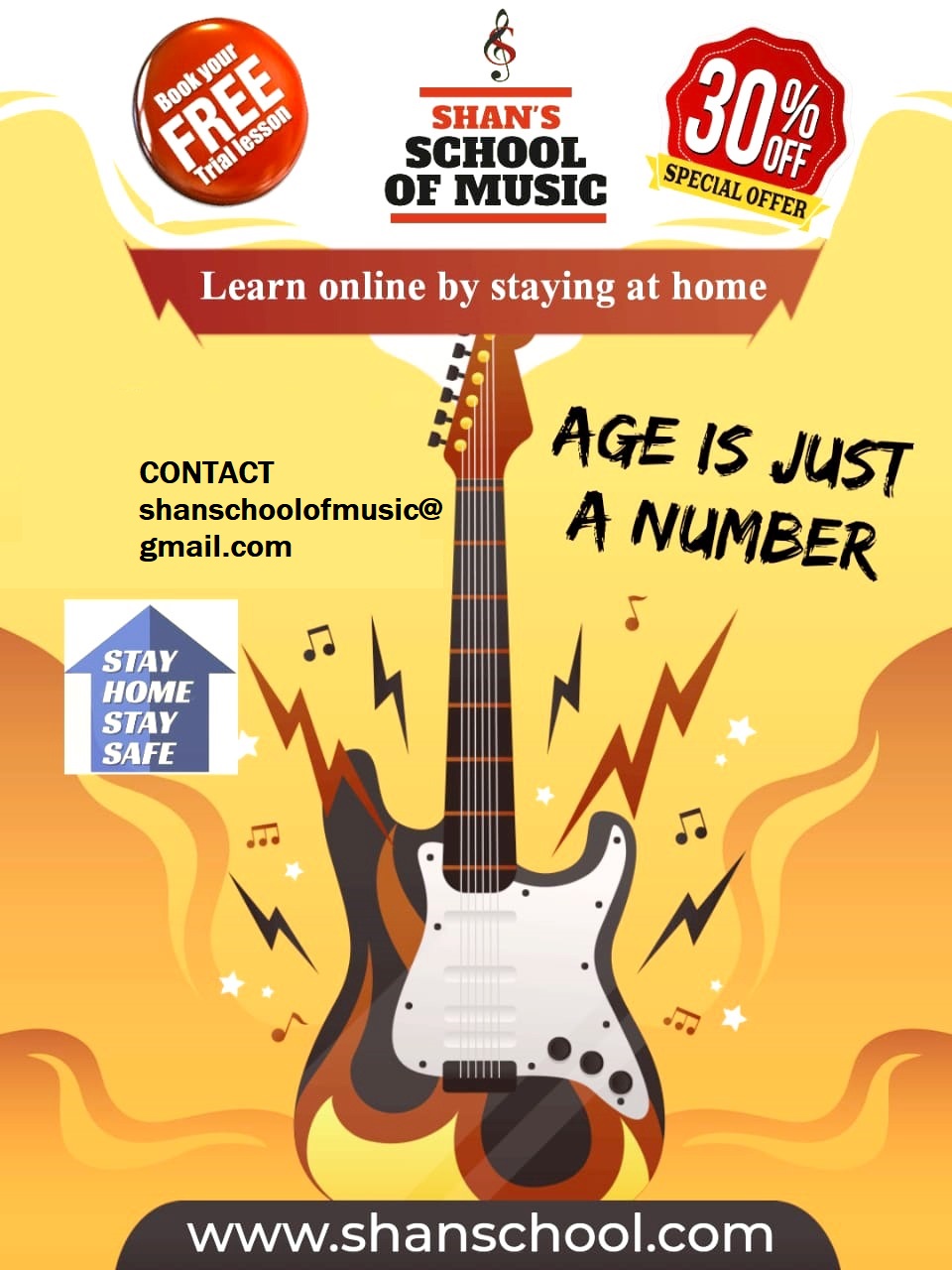 Learn Guitar Online with us. Whatsapp us at 9810990582 for details.