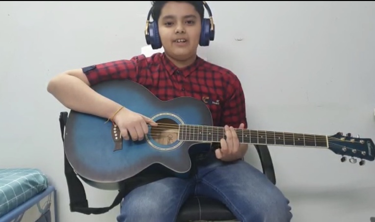 Our students learn to play Guitar, Piano,Casio online via live video classes courses 